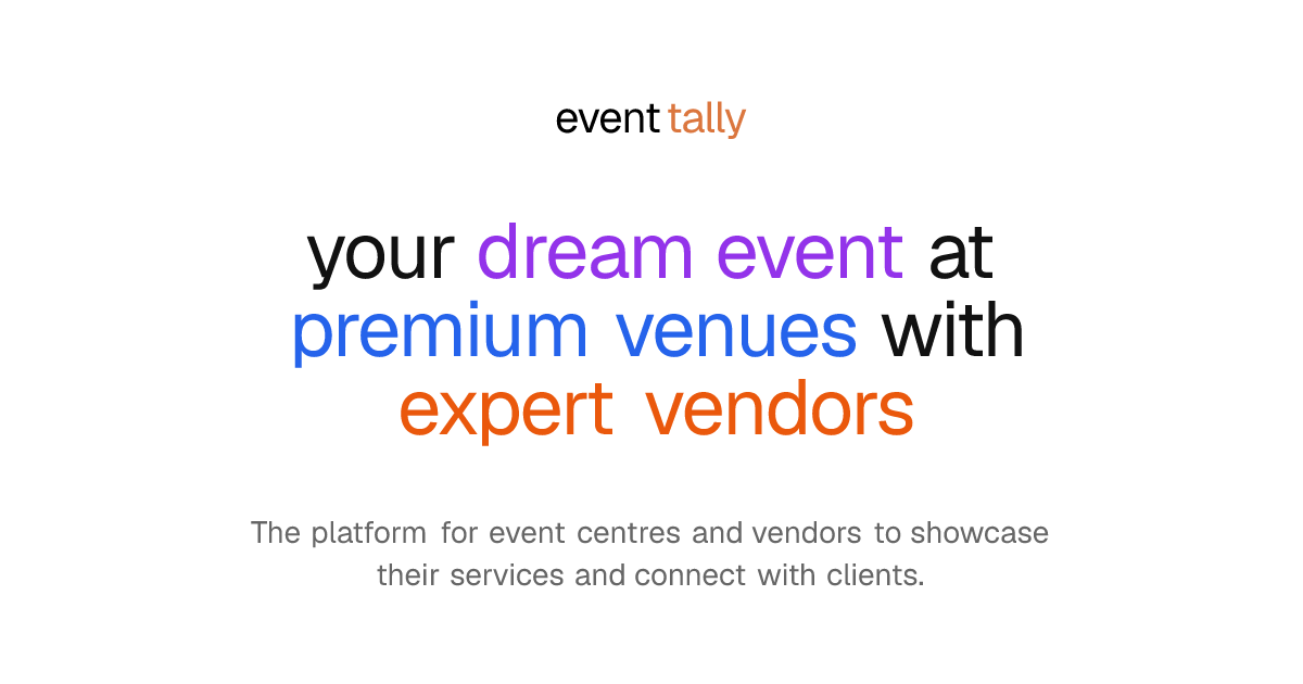 Find Events Find Event Venues & Vendors | eventtally